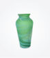 Green and Cream Phoenician Glass Vase